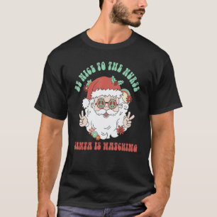 Nurse Weihnachts-Shirt Sei nett zu der Krankenschw T-Shirt