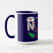 NURSE Weihnachtsdesign Tasse (Links)
