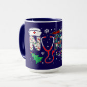 NURSE Weihnachtsdesign Tasse (Vorderseite Links)