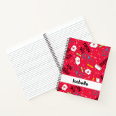 Nurse Whimsy Medizin Art Roter Name Personalisiert Notizblock (Innenseite)