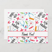 Nurse White Vielen Dank individuell anpassbar Postkarte (Vorne/Hinten)