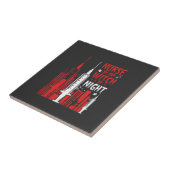 Nurse Witch Halloween Skyline Design_1 Fliese (Seite)