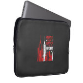 Nurse Witch Halloween Skyline Design_1 Laptopschutzhülle (Vorne Rechts)