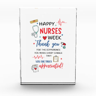 Nurse-Woche Schild Druckbar Anerkennung Nurse Dank Fotoblock