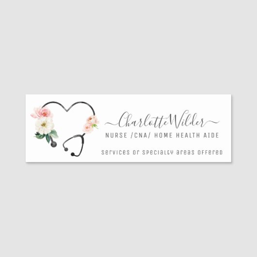 Nurse Zuhause Health CNA Namensschild (Vorderseite)