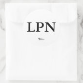 nurseguardianlogo, LPN Runder Aufkleber (Tasche)
