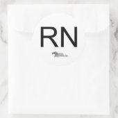 Nurseguardianlogo, RN Runder Aufkleber (Tasche)