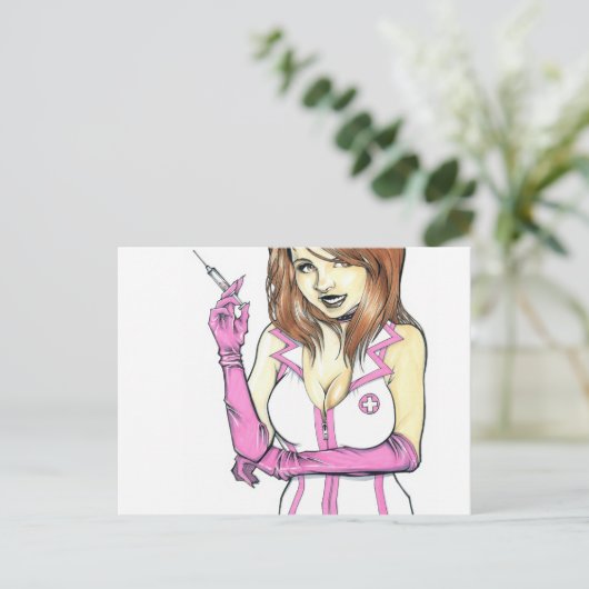 NurseLisa Postkarte (Stehend Vorderseite)