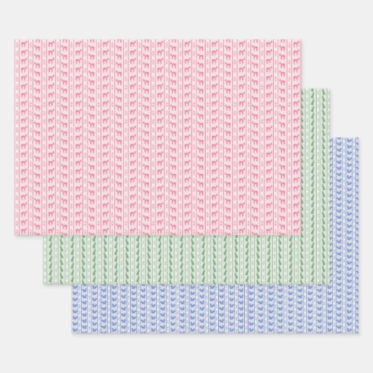 Nursery Animals Wrapping Paper Geschenkpapier Set (Set)