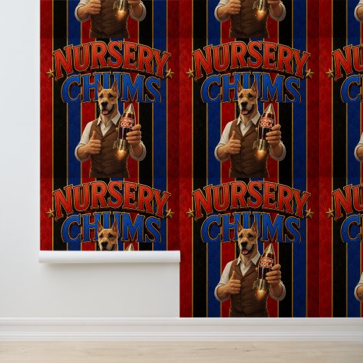 Nursery-Chums-Cola-Wallpaper/Mr. Chums Cola. Tapete (Anwendung)
