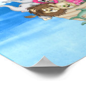 NURSERY CUSTOM  Noahs Ark  RAINBOW MURAL Poster (Ecke)