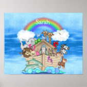 NURSERY CUSTOM  Noahs Ark  RAINBOW MURAL Poster (Vorne)