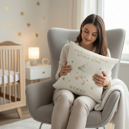 Nursery Decor Twinkle Little Star Celestial Theme  Kissen