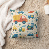 Nursery/Kids’ Room Pillow | Cars Trucks Trains Kissen (Decke)