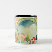 Nursery-Kunst-Design Zweifarbige Tasse (Mittel)