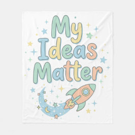 Nursery Positive Affirmation Meine Ideen zählen Fleecedecke