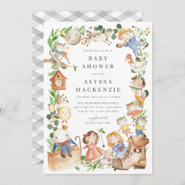 Nursery Rhymes Baby Shower Invitation Einladung