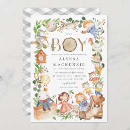 Nursery Rhymes Baby Shower Invitation Einladung