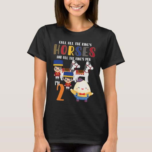 Nursery Rhymes for Kids or Humpty Dumpty sat on a T-Shirt (Vorderseite)