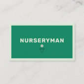 Nurseryman - Minimalist Visitenkarte (Vorderseite)