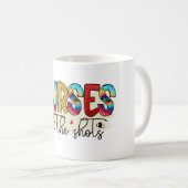 Nurses alle Schüsse Kaffeetasse (VorderseiteRechts)