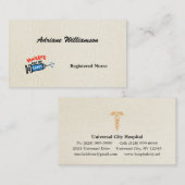 Nurses Call the Shots special personalized Visitenkarte (Vorne/Hinten)