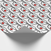 Nurses Cap Gift Wrap Geschenkpapier (Ecke)