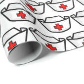 Nurses Cap Gift Wrap Geschenkpapier (Rolleneckpunkt)