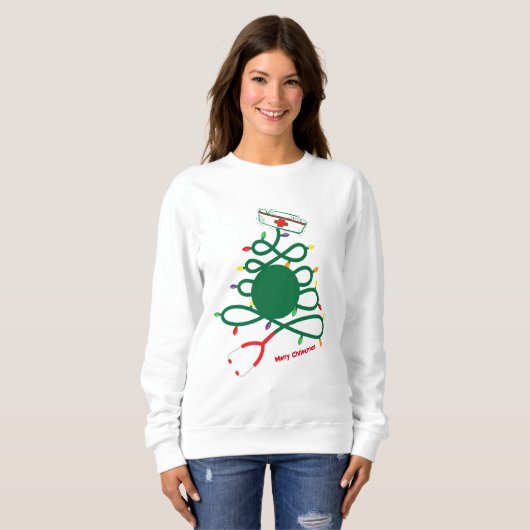 Nurses Christmas Sweatshirt (Vorne ganz)