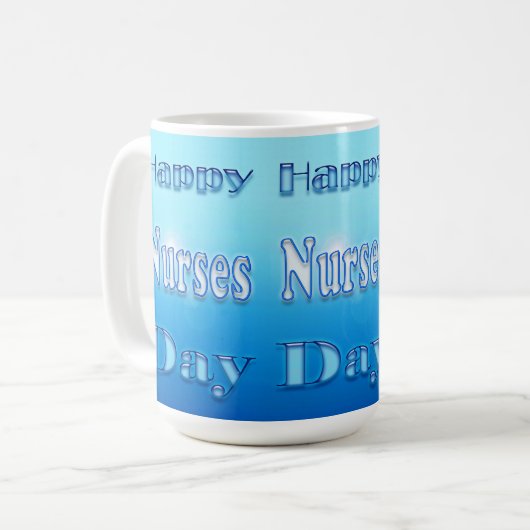 Nurses Day Blue Coffee Tasse (Vorderseite Links)