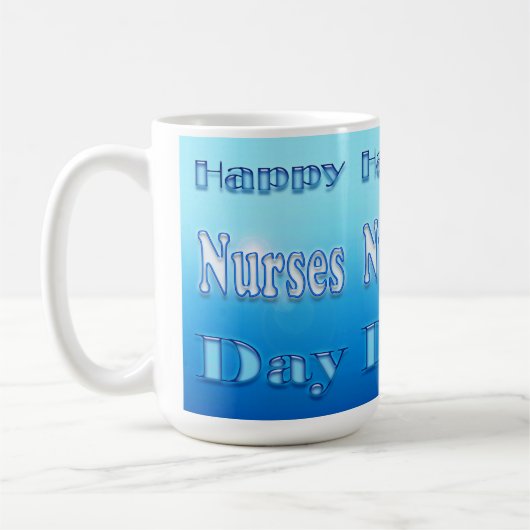 Nurses Day Blue Coffee Tasse (Links)