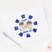 Nurses Day Classic Round Sticker, glänzend Runder Aufkleber (Umschlag)