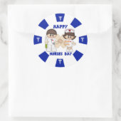 Nurses Day Classic Round Sticker, glänzend Runder Aufkleber (Tasche)