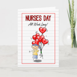 Nurses Day Die ganze Woche lang Long Little Boy He Karte