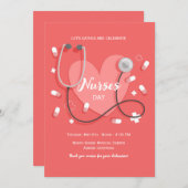 Nurses Day Einladung (Vorne/Hinten)