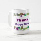 Nurses Day gibt farbenfrohe Plätze Kaffeetasse (Vorderseite Links)