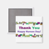 Nurses Day gibt farbenfrohe Plätze Magnet (Vorderseite/Rückseite)