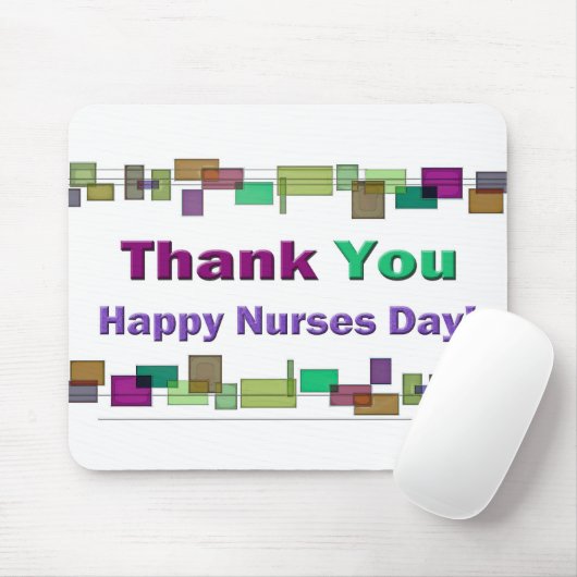 Nurses Day gibt farbenfrohe Plätze Mousepad (Mit Mouse)