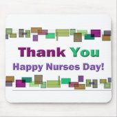 Nurses Day gibt farbenfrohe Plätze Mousepad (Vorne)