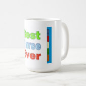 Nurses Day gibt Geschenke Beste Krankenschwester j Kaffeetasse (VorderseiteRechts)