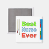Nurses Day gibt Geschenke Beste Krankenschwester j Magnet (Vorderseite/Rückseite)