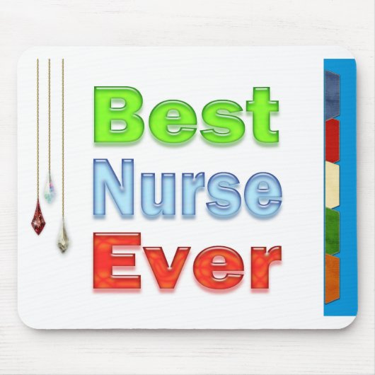 Nurses Day gibt Geschenke Beste Krankenschwester j Mousepad (Vorne)