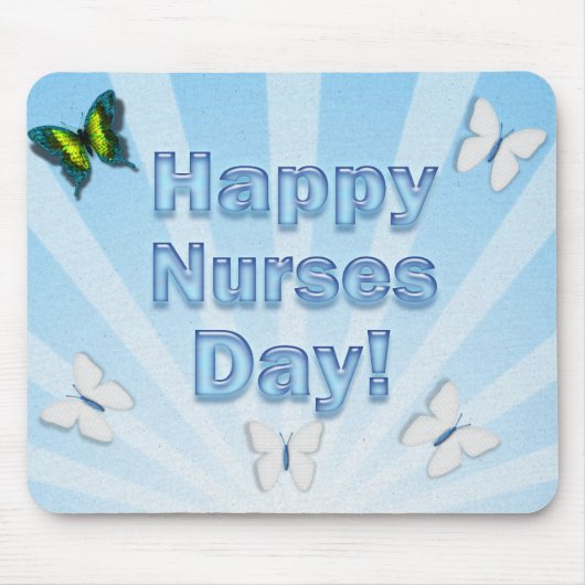 Nurses Day spendet Schmetterlinge Mousepad (Vorne)