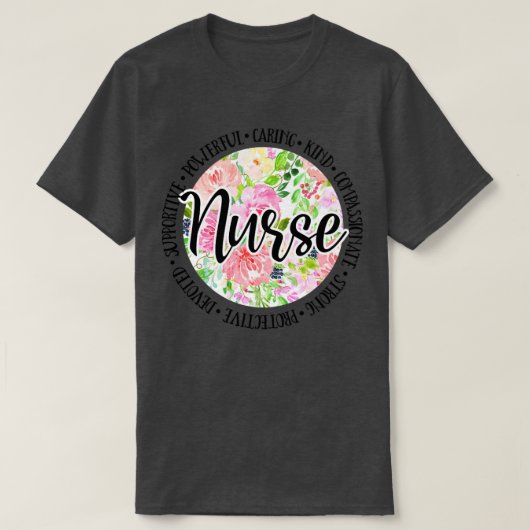 Nurses Floral T-Shirt (Design vorne)