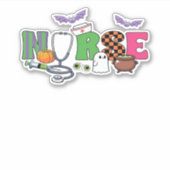 Nurses Halloween Classic T-Shirt Aufkleber (Vorderseite)