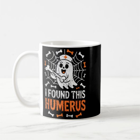 Nurses I Found This Humerus Funny Ghost Nurse Hall Kaffeetasse (Links)