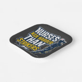 Nurses Kick Harder Than Strikers Pappteller (Gewinkelt)