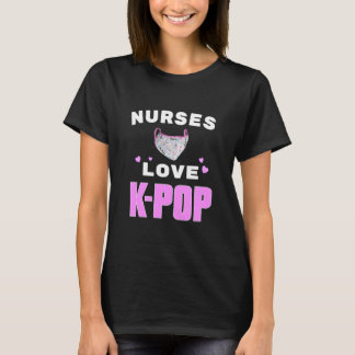 Nurses Liebe K-Pop mit Maskenbild T-Shirt