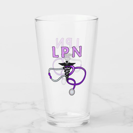 Nurses LPN Stethoscope Glas (Rückseite)