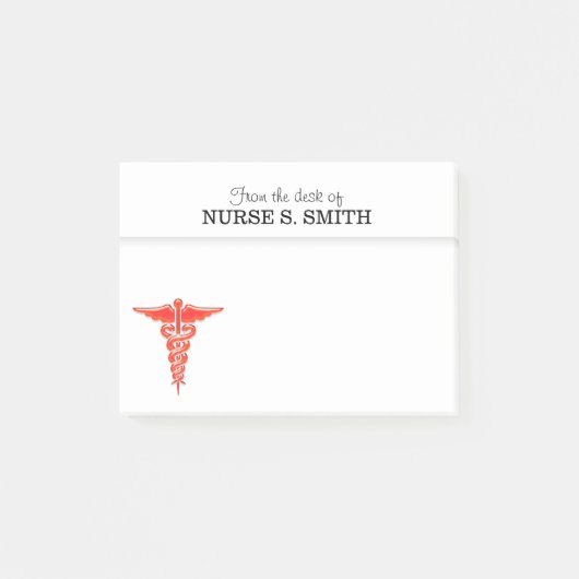 Nurses name desk note organizer post-it klebezettel (Vorderseite)